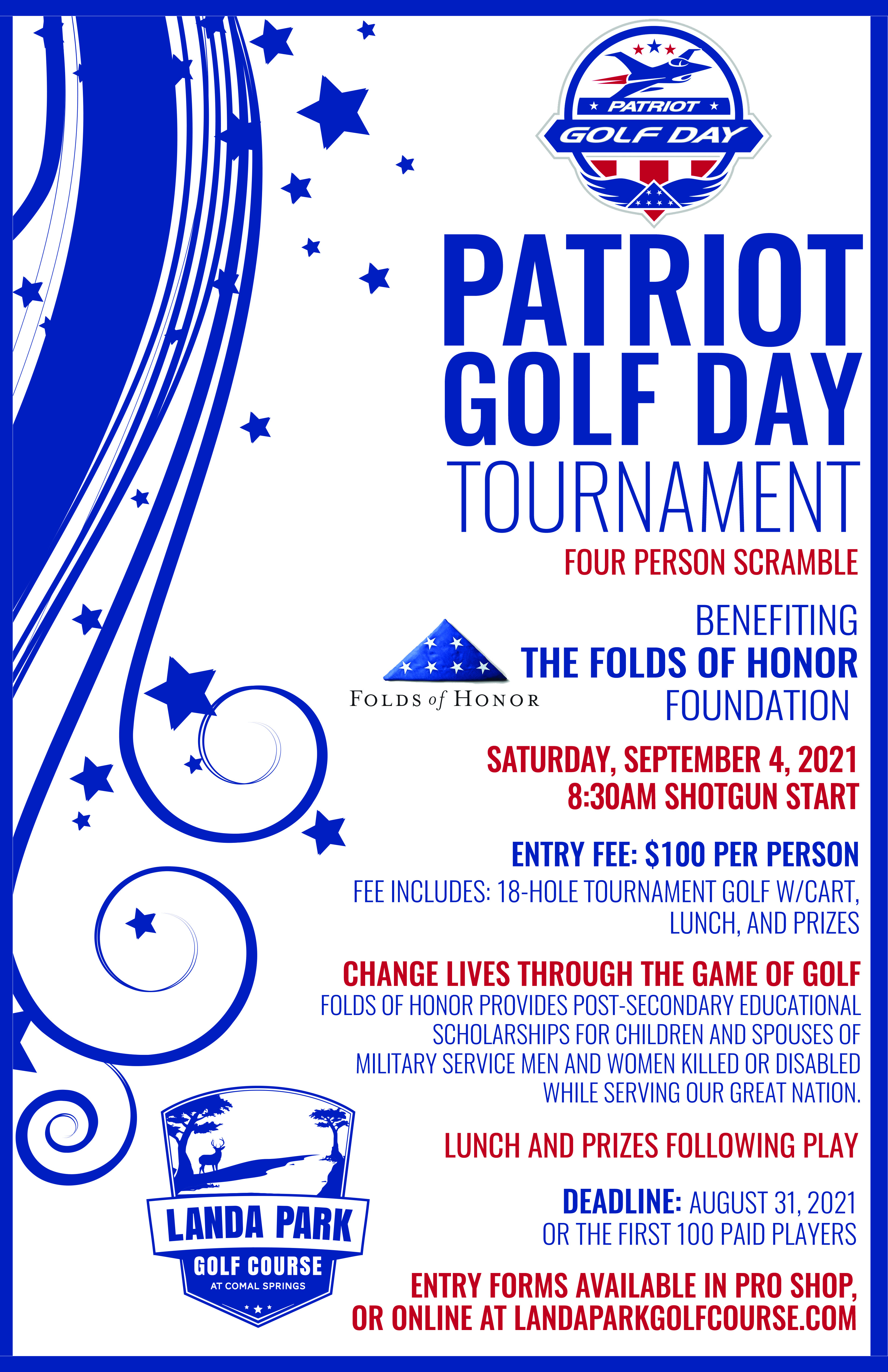 Patriot Golf Day Landa Park Golf Course